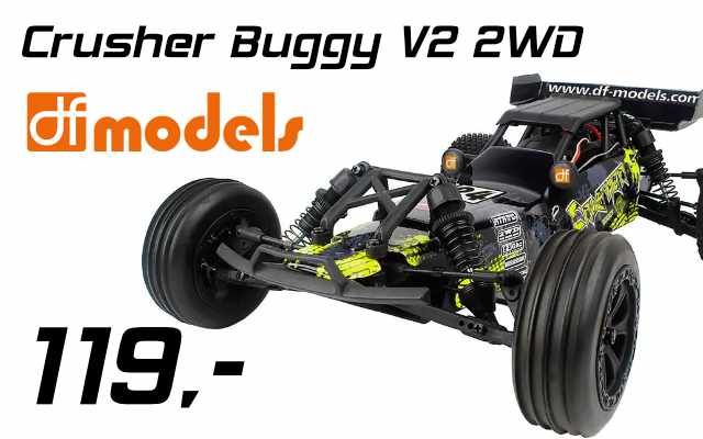 DF-Models Crusher Buggy 2WD 1:10 Einsteiger RC Car