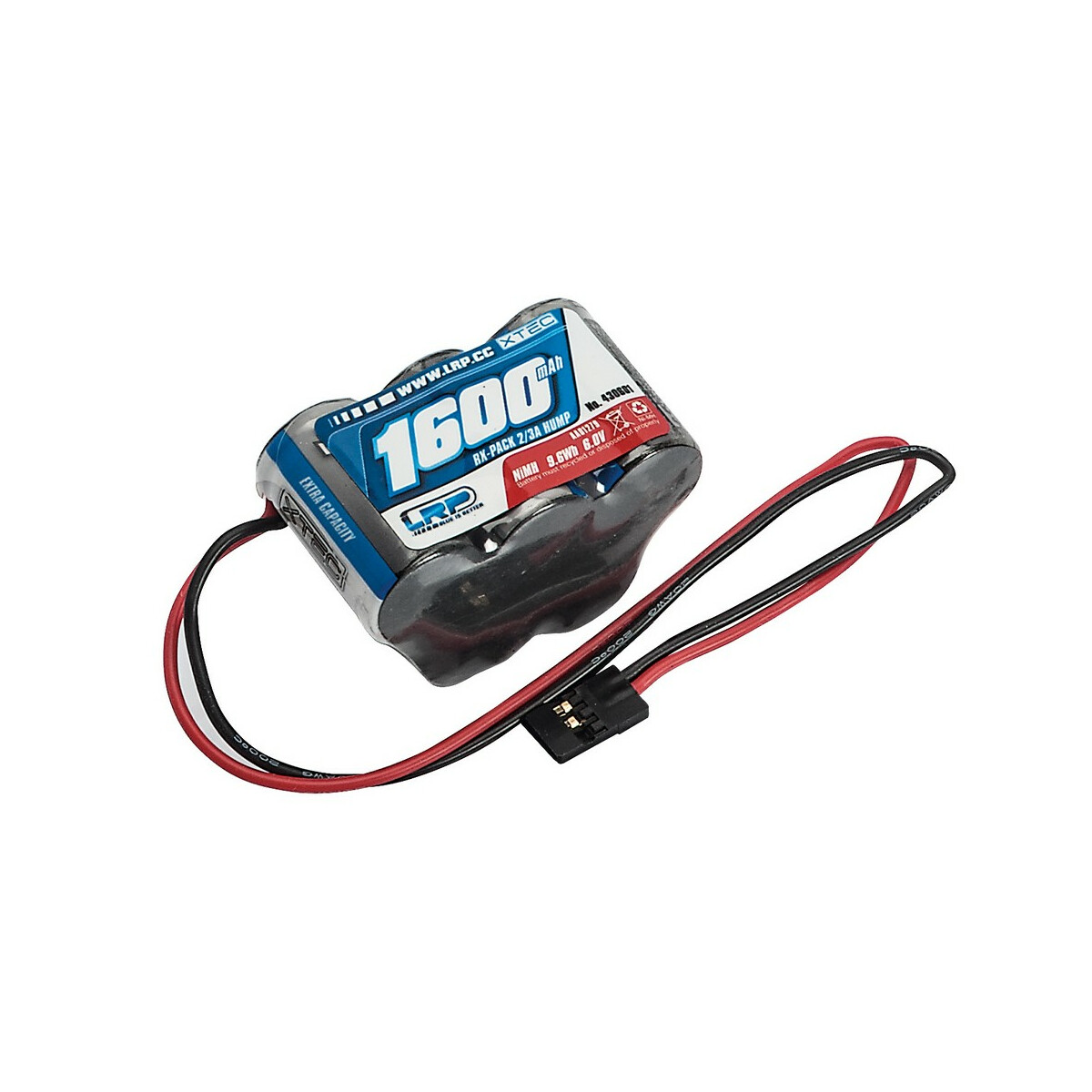 LRP XTEC RX-pack Hump 2/3A NiMH - JR - 6.0V - 1600mAh