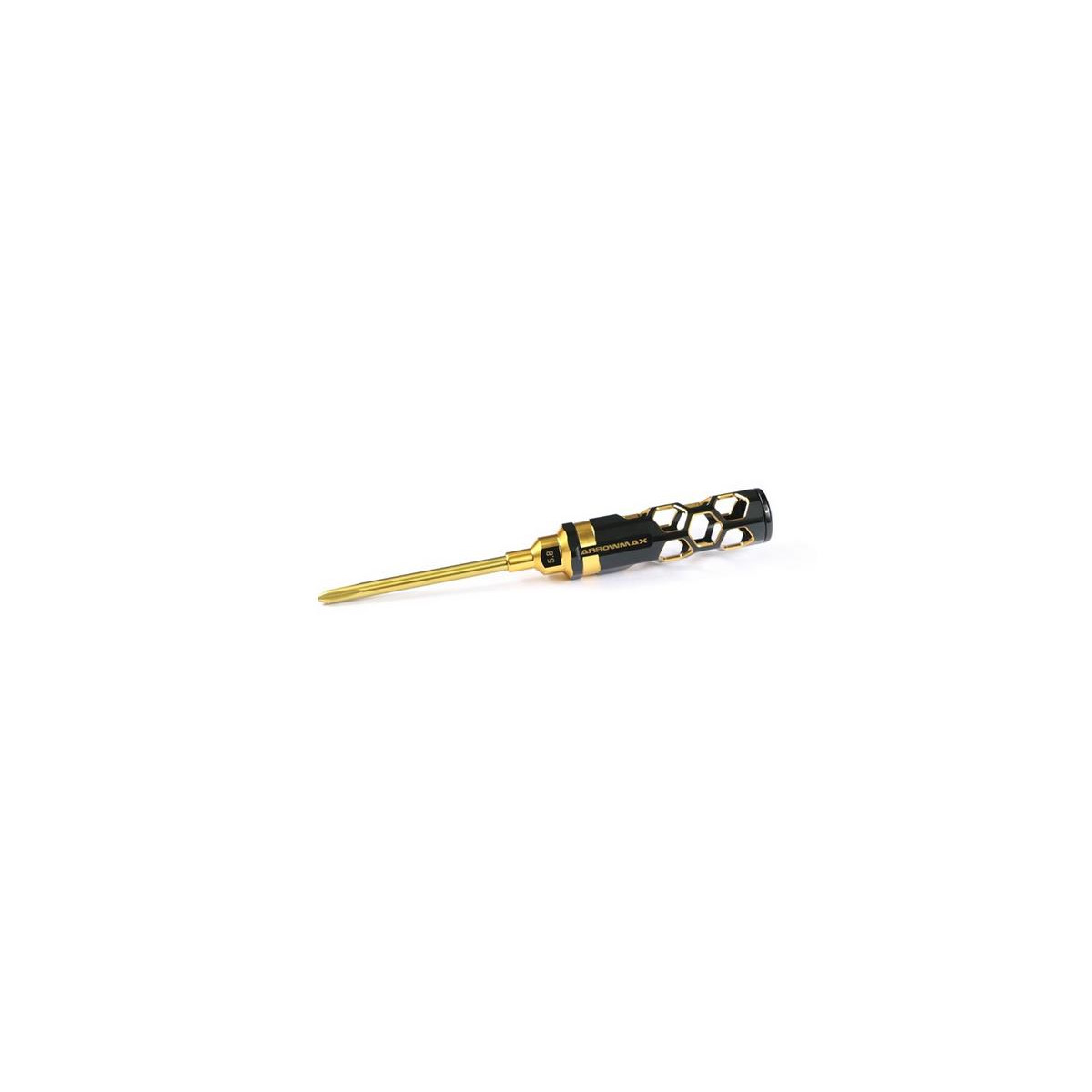 Arrowmax Phillips Screwdriver 5.8 X 100mm Black Golden...