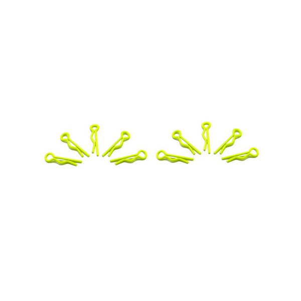 small body clip 1/10 - fluorescent yellow (10) AM-103102