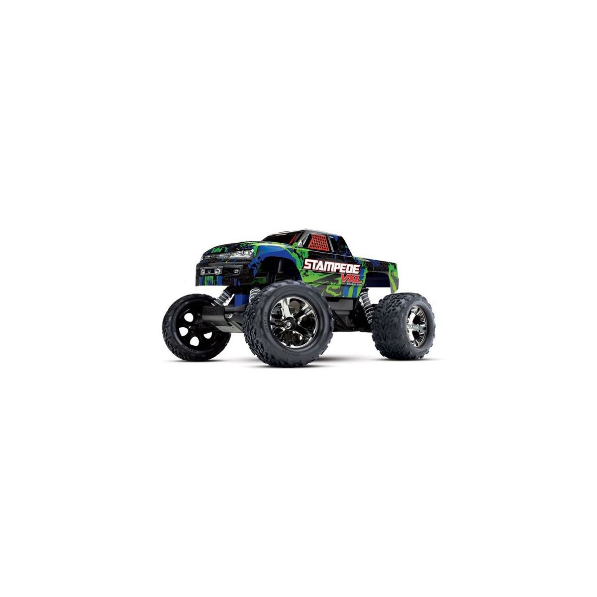 Traxxas Stampede VXL grün BL ohne Akku/Lad 36076