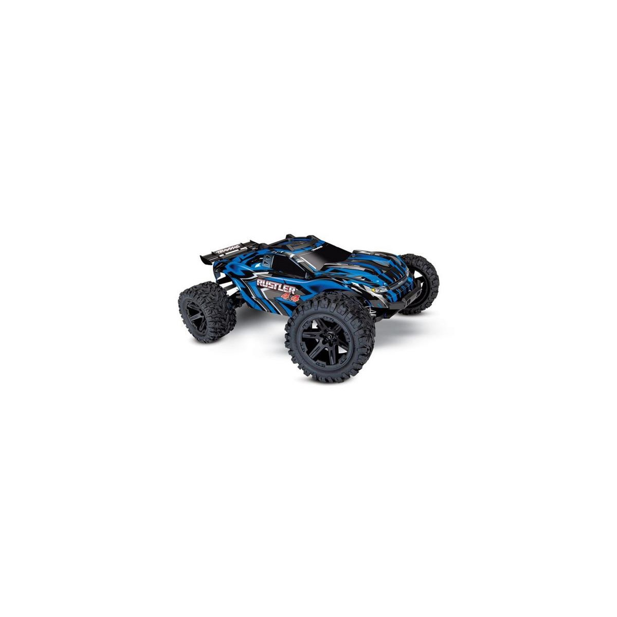 Traxxas Rustler 4x4 blau RTR +12V-Lader+Akku 67064