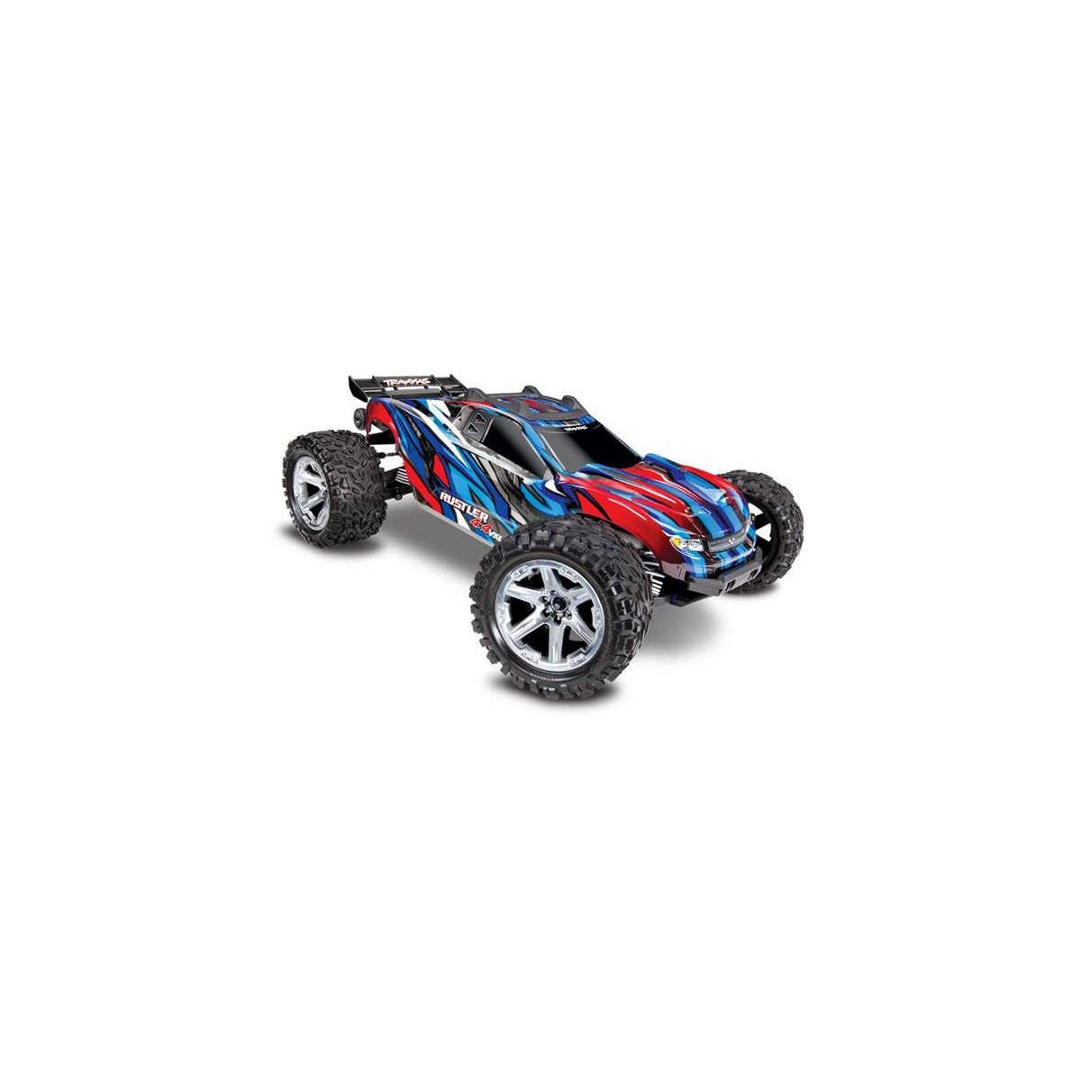 Traxxas Rustler 4x4 VXL blau RTR ohne Akku/Lader 67076