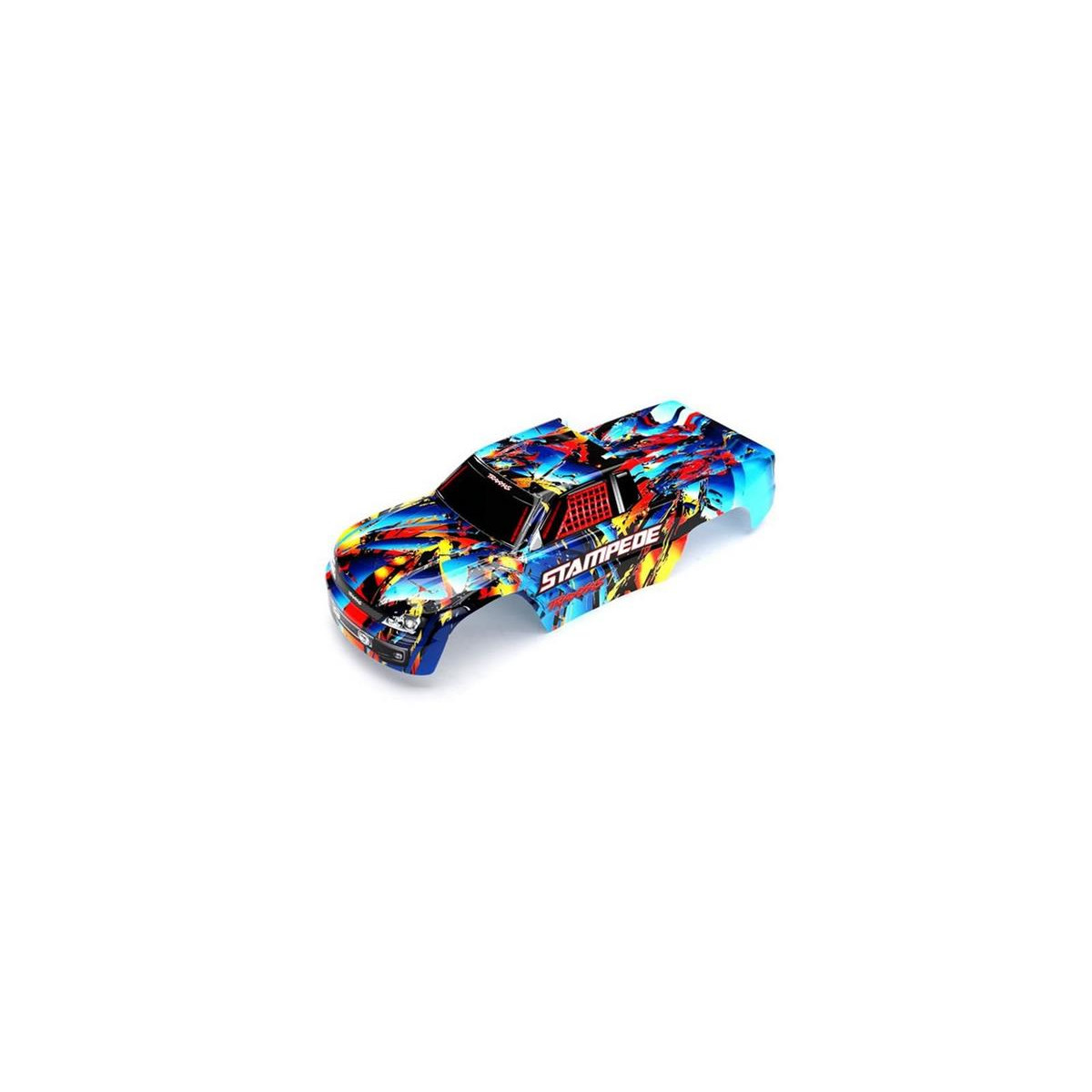 Traxxas 3648 Karo Stampede Rock n Roll (lackiert mit Decals)