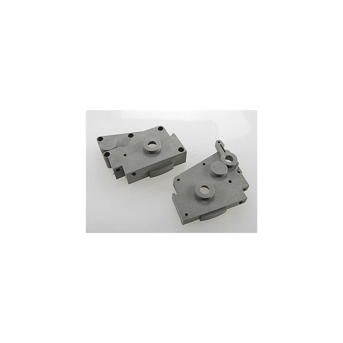 Traxxas 4491A GEARBOX HALVES (GREY) (LEFT &