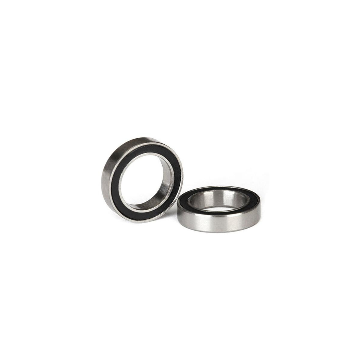 Ball bearings, black rubber sealed (12x18x4mm) (2)