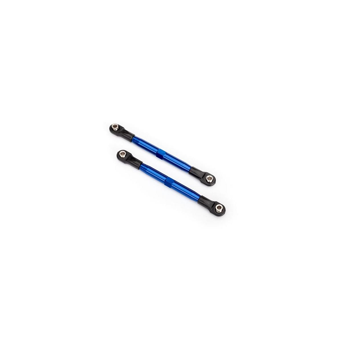 L/R Gewindestange Camber 87mm vo/hi Alurohr blau eloxiert