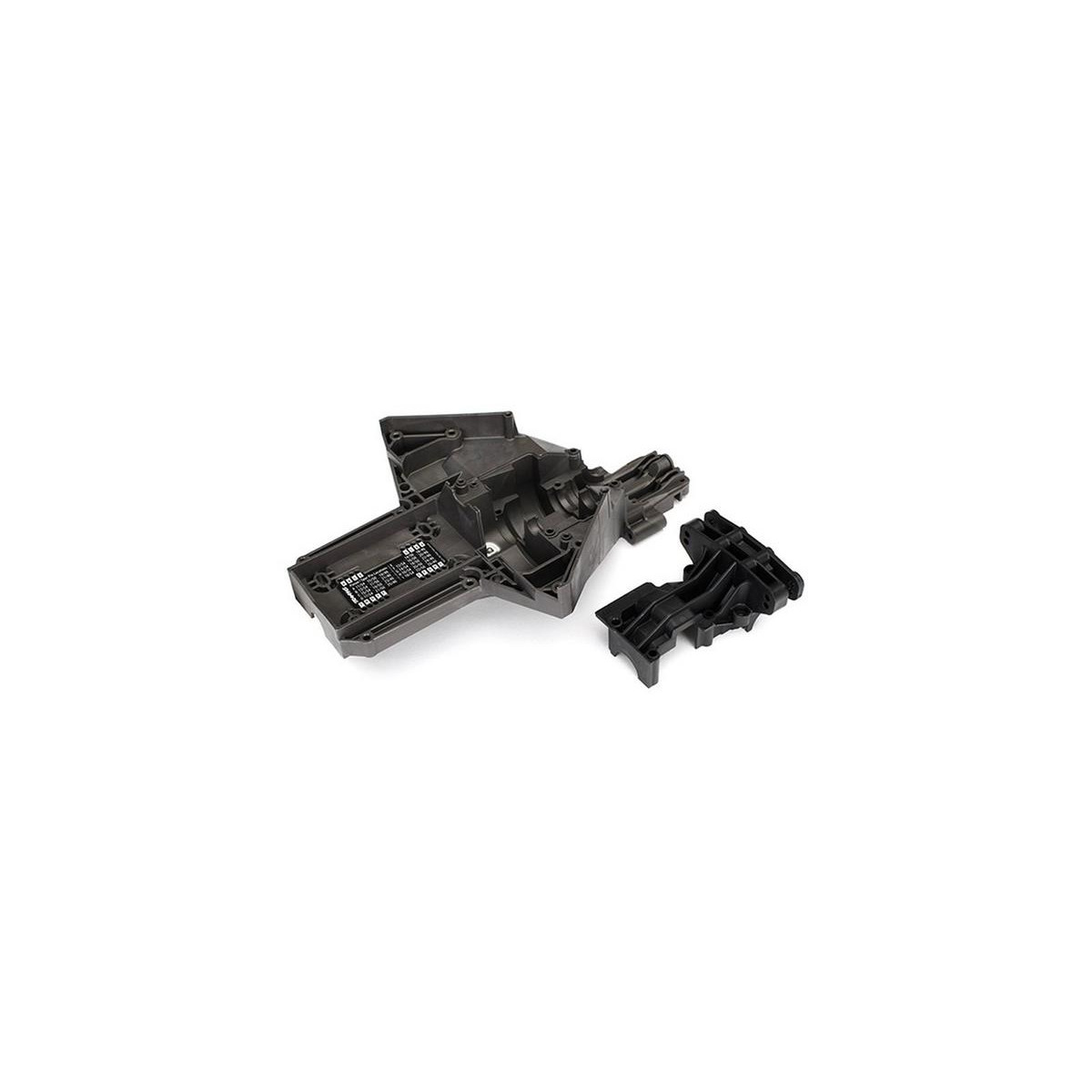 Traxxas 7727X Bulkhead, rear (upper & lower), center...