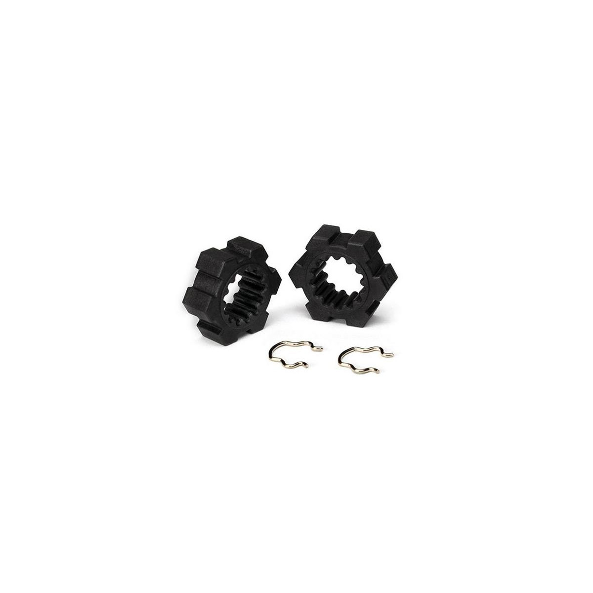 Traxxas 7756 Radmitnehmer, Sechskant (2) Hex-Clips (2)