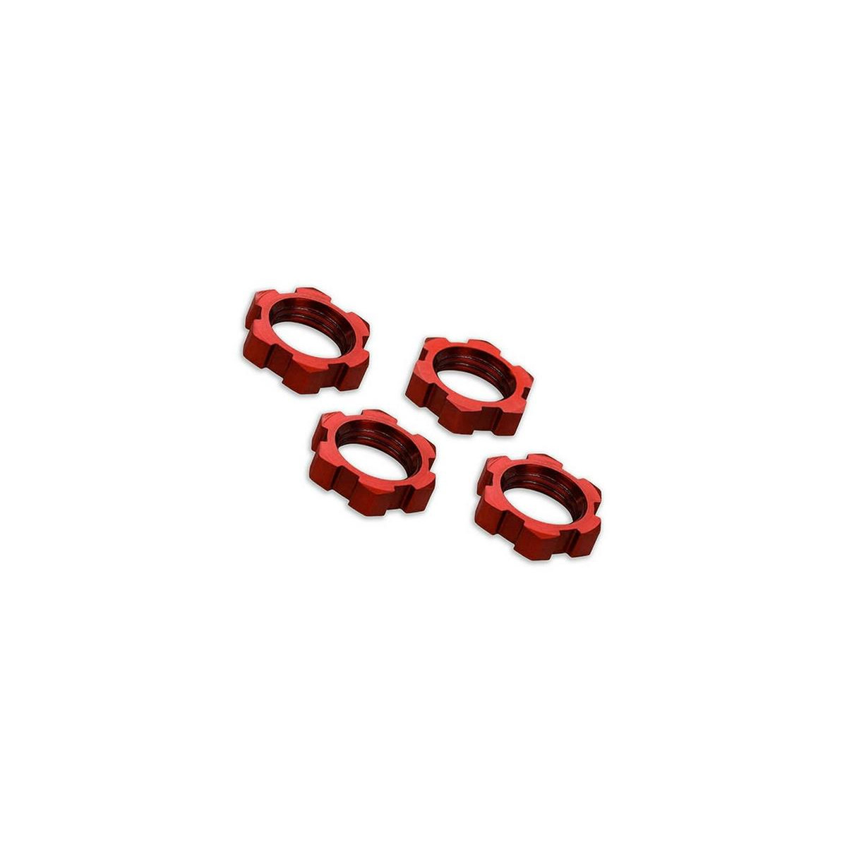 Traxxas 7758R Radmuttern, splined, 17mm, serrated...