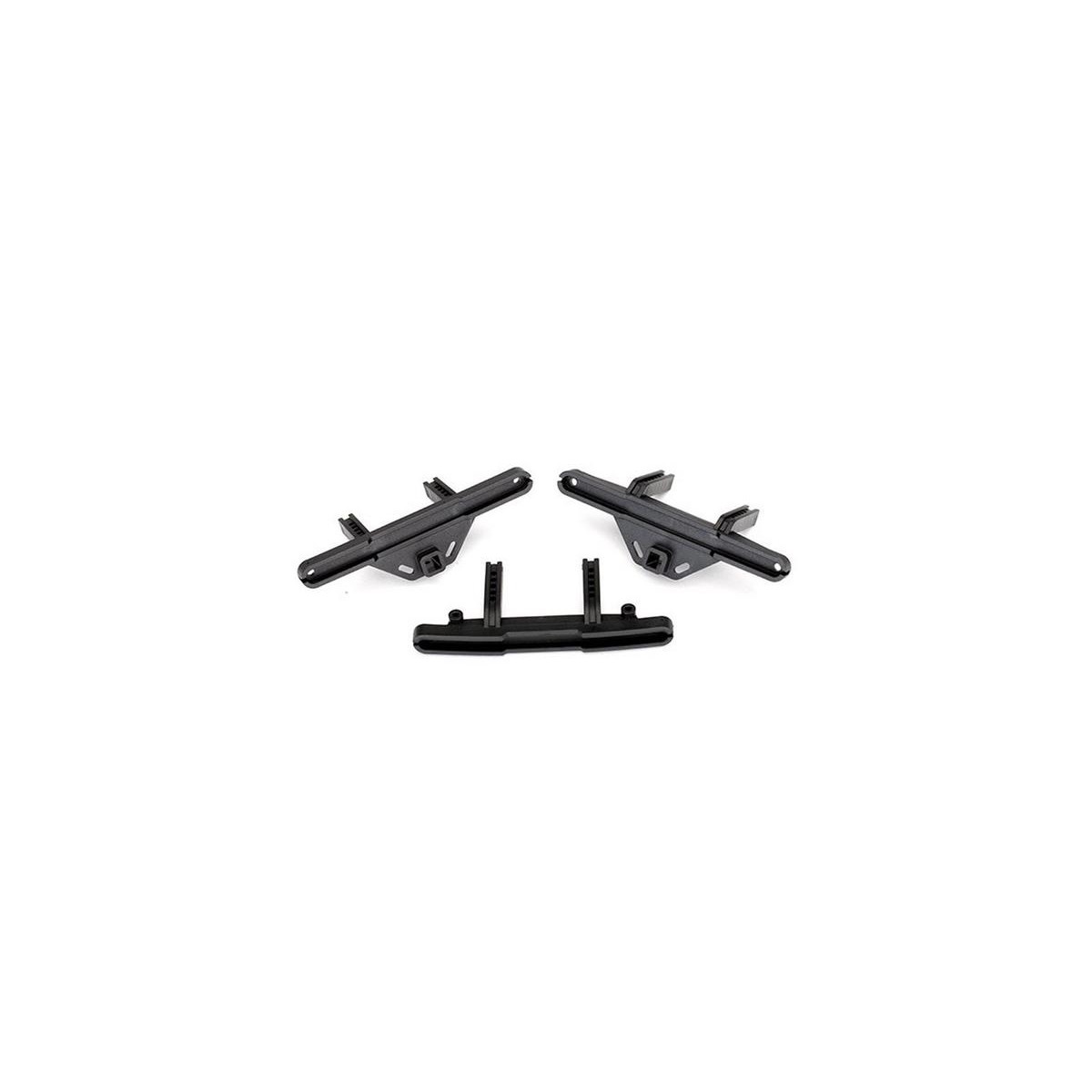 Traxxas 8067X Bumper-Halter, v/h,  Bumper-Halter hinten...