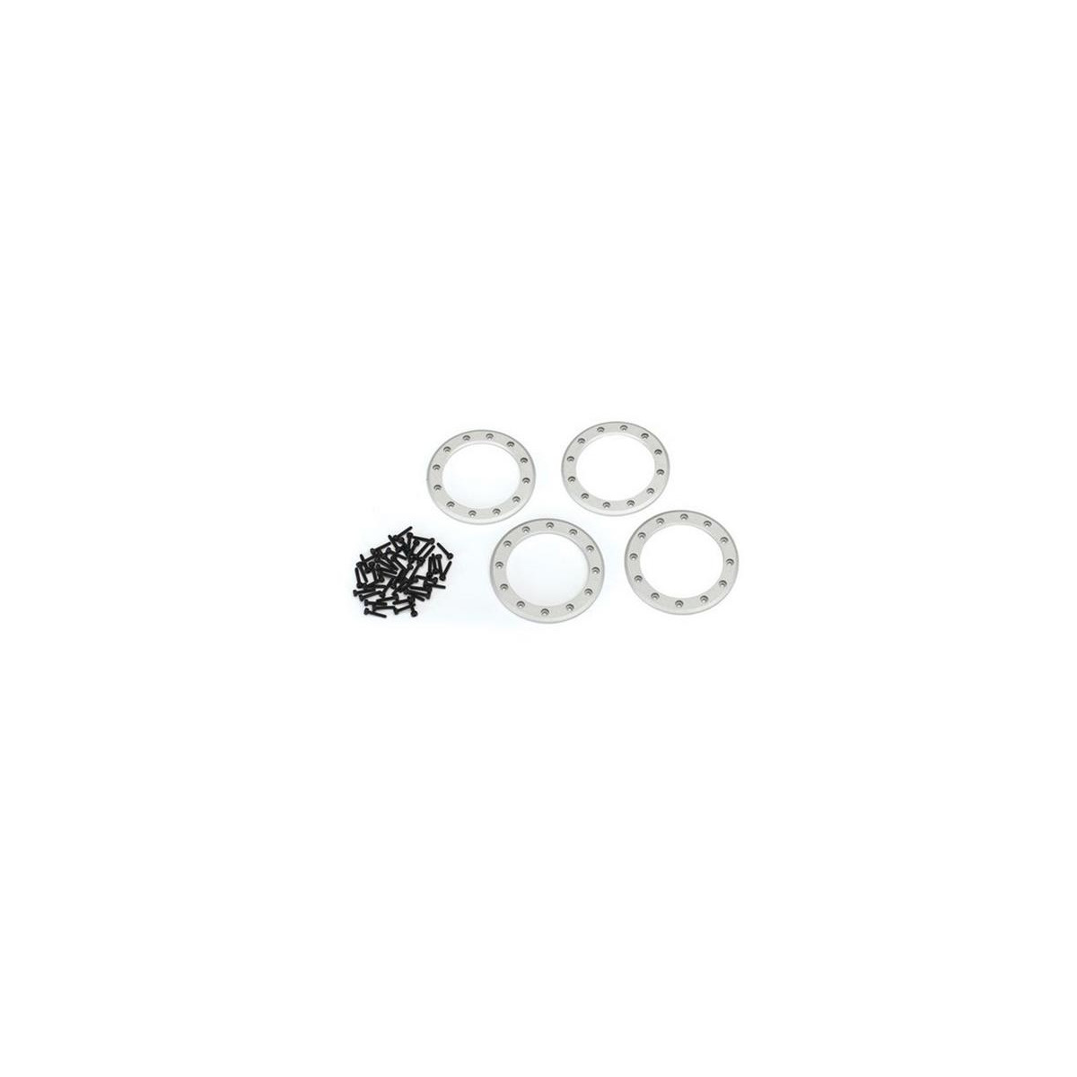 Traxxas 8168 Beadlock Rings Satin (2.2) Alu (4) + Schrauben