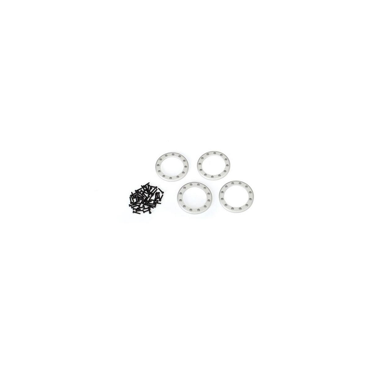 Traxxas 8169 Beadlock Rings Satin (1.9) Alu (4) + Schrauben