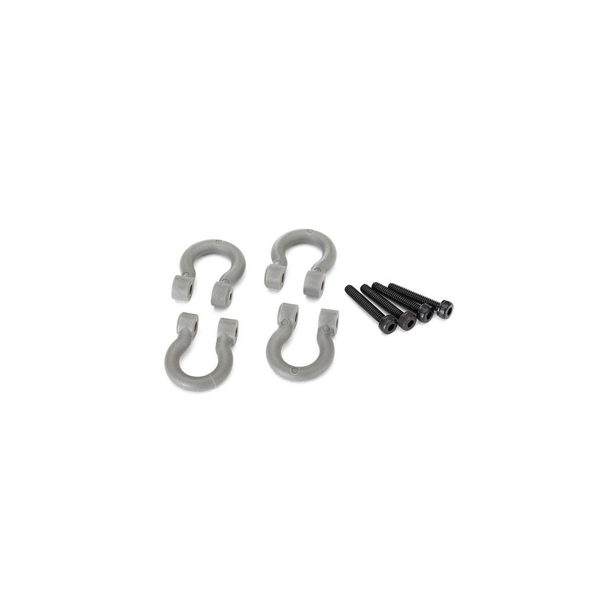 Traxxas 8234 Bumper D-Rings, grey (v/h) 2.0x12 CS (4)