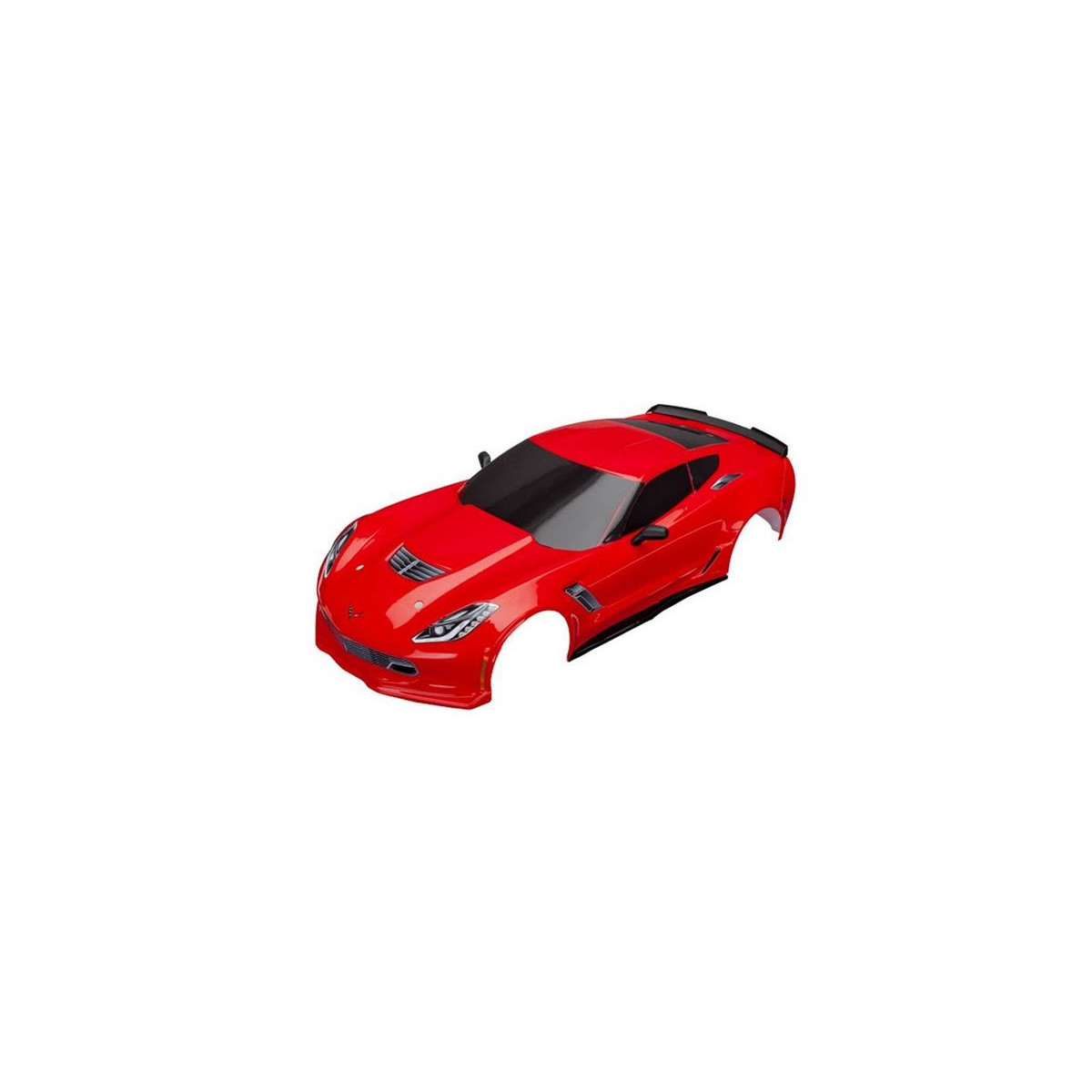 Karo Chevrolet Corvette Z06 rot inkl Aufkleber + Anbauteile