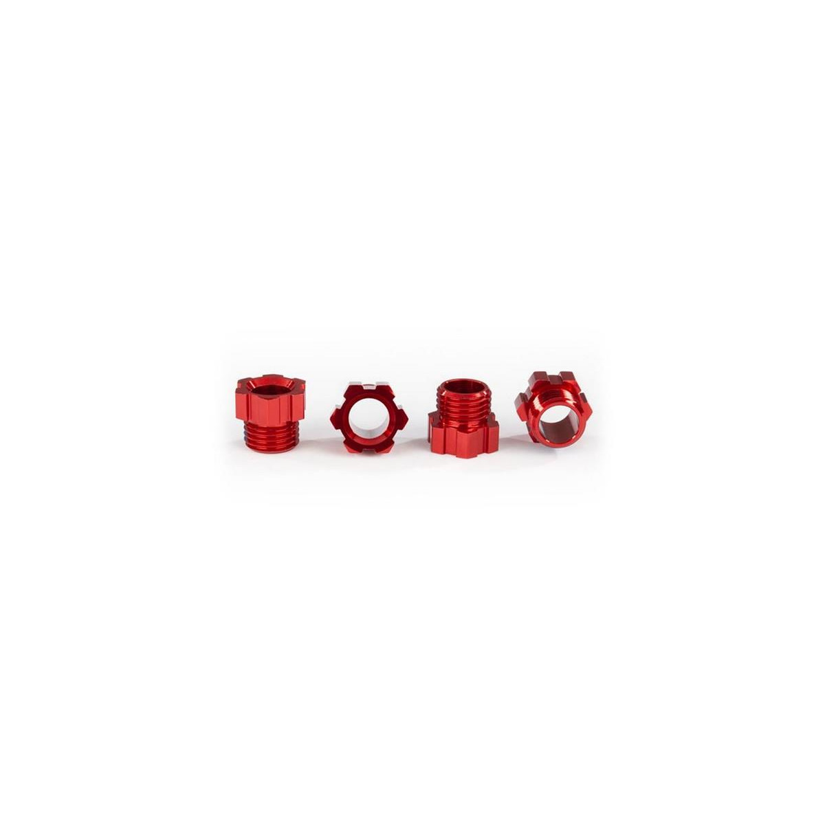 Traxxas 8886R Stub-Achs-Mutter Alu (rot-eloxiert) (4)