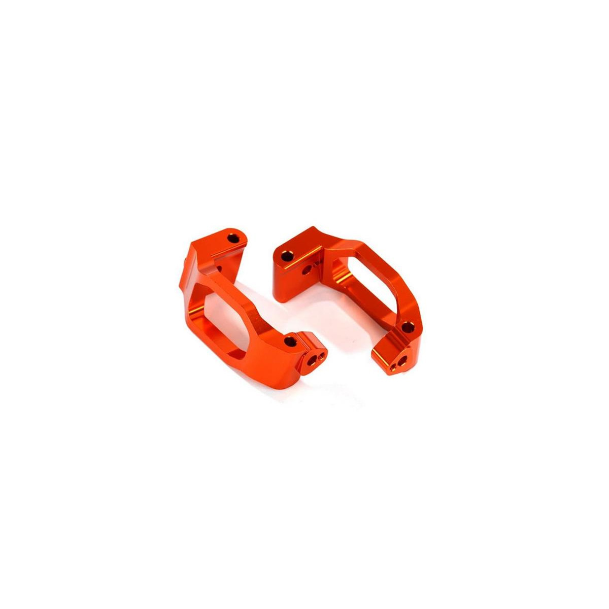 Caster-Blocks (C-Hubs) l/r Alu orange