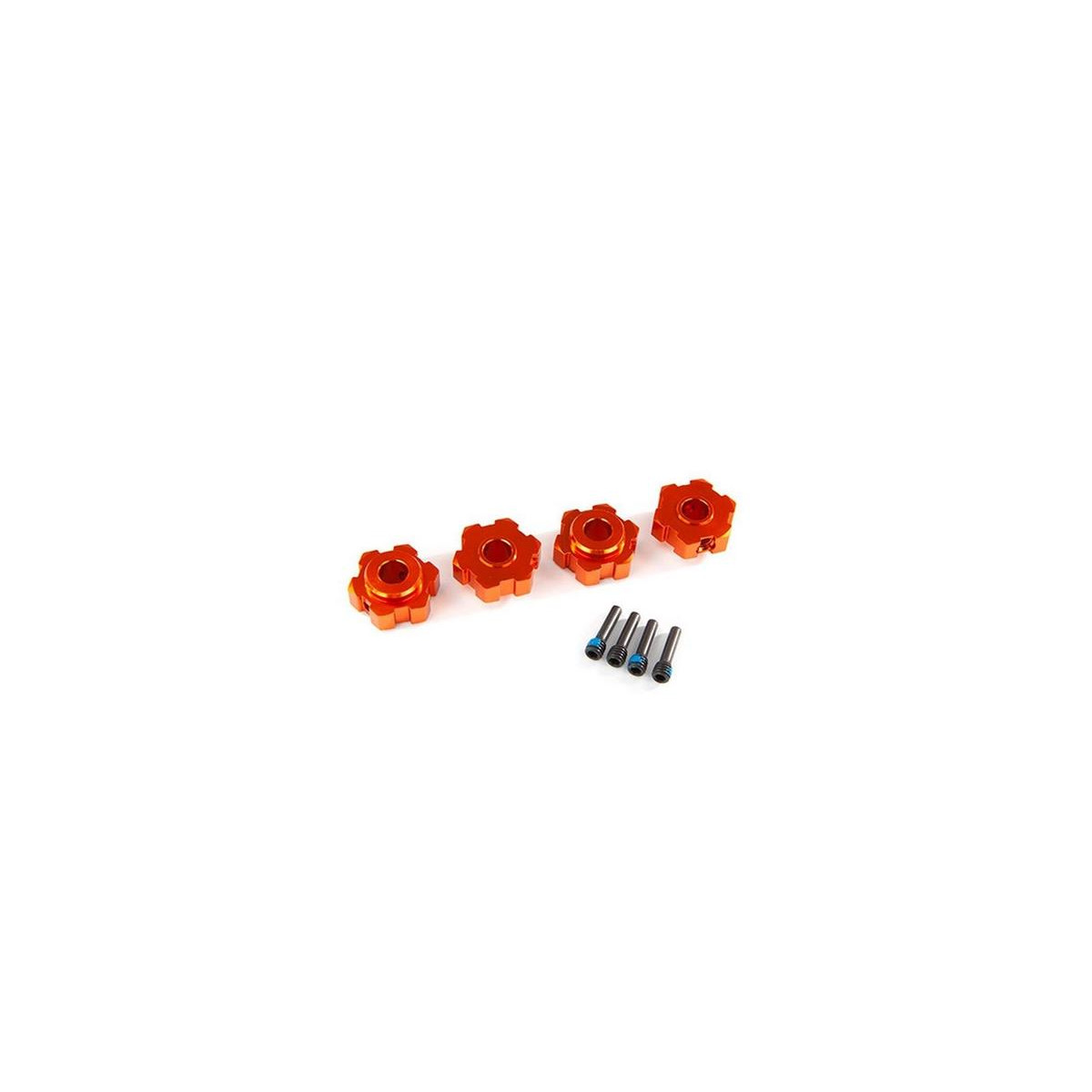 Traxxas 8956T 6Kant-Radmitnehmer Alu orange