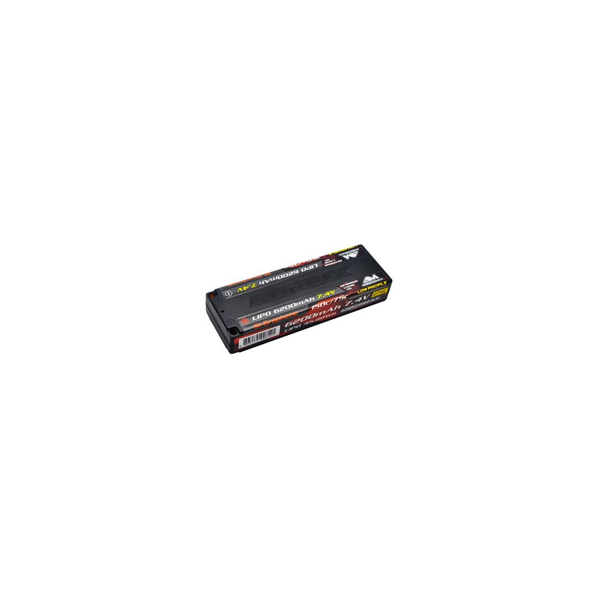 Arrowmax AM Lipo 6200mAh 2S TC Low Profile - 7.4V 75C...