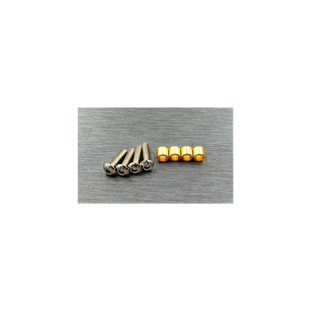 SAMIX TRX-4 brass knuckle busings set (include 4 screw)...