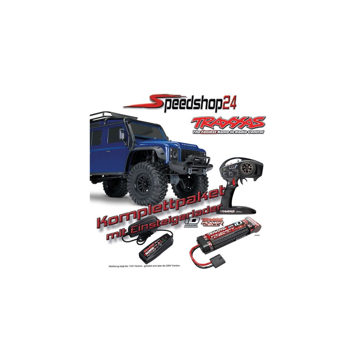 Traxxas TRX-4 LR Defender 4x4 metallicblau RTR o....