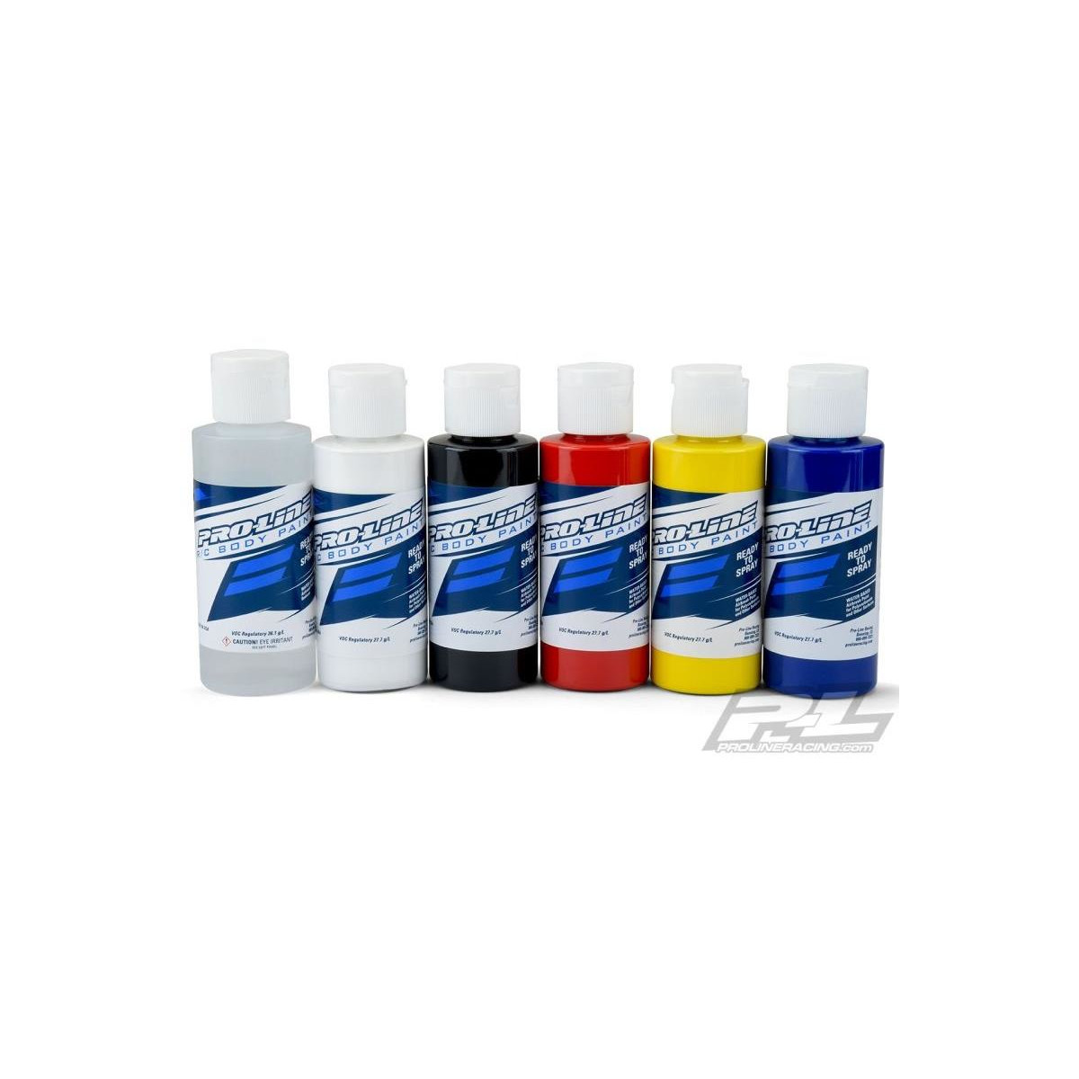 Proline PRO6323-00 RC Body Paint Primary Color Set (6 Pack)