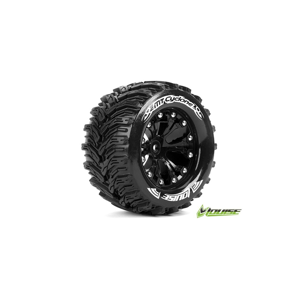 Louise LT3226B MT-CYCLONE Monster Truck Tires on 0-Offset...