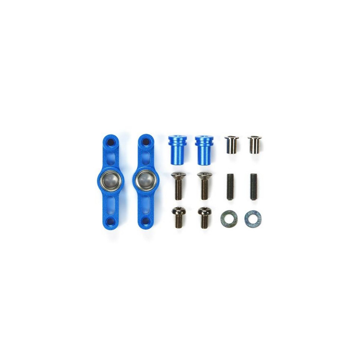 Tamiya 300054574 TT-02 Alu Lenkhebel-Set Blau