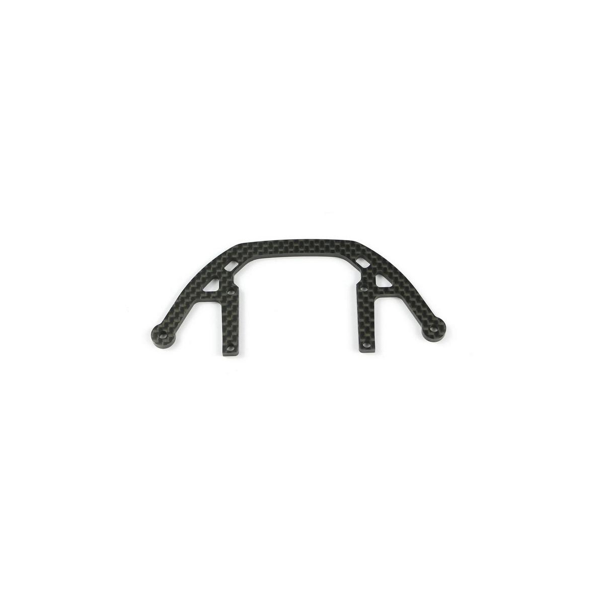 Bumper top plate rear carbon 4X