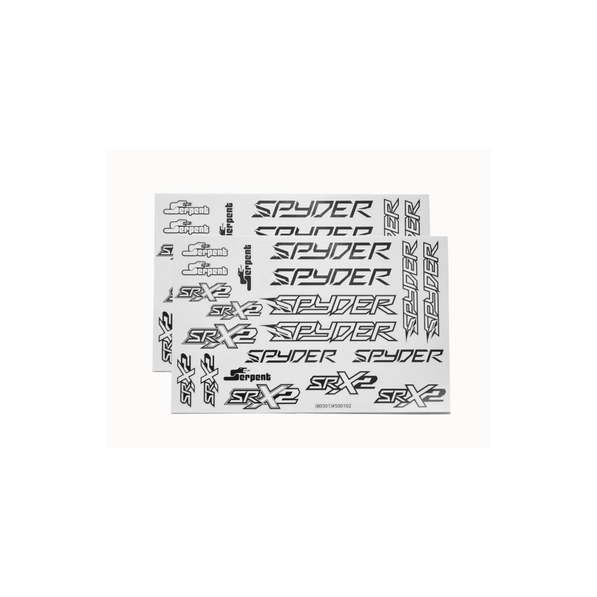 Serpent | Decal sheet spyder black/white (2) SER500102