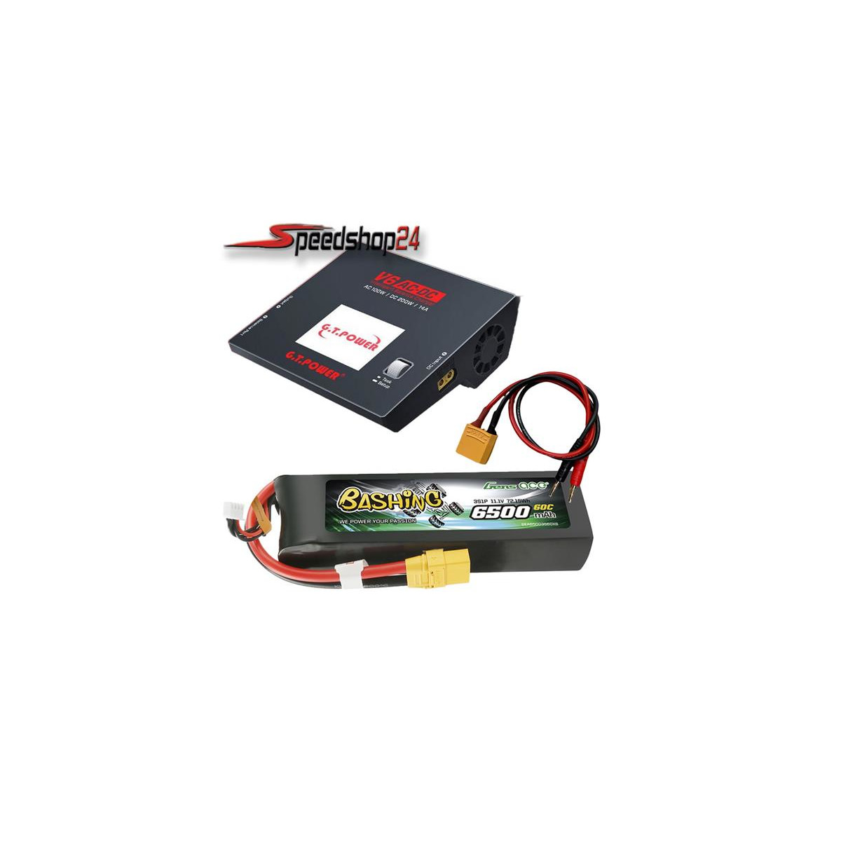 Speedshop24 Sparset GT-Power V6AC + 6500mAh 11,1Volt 3S...