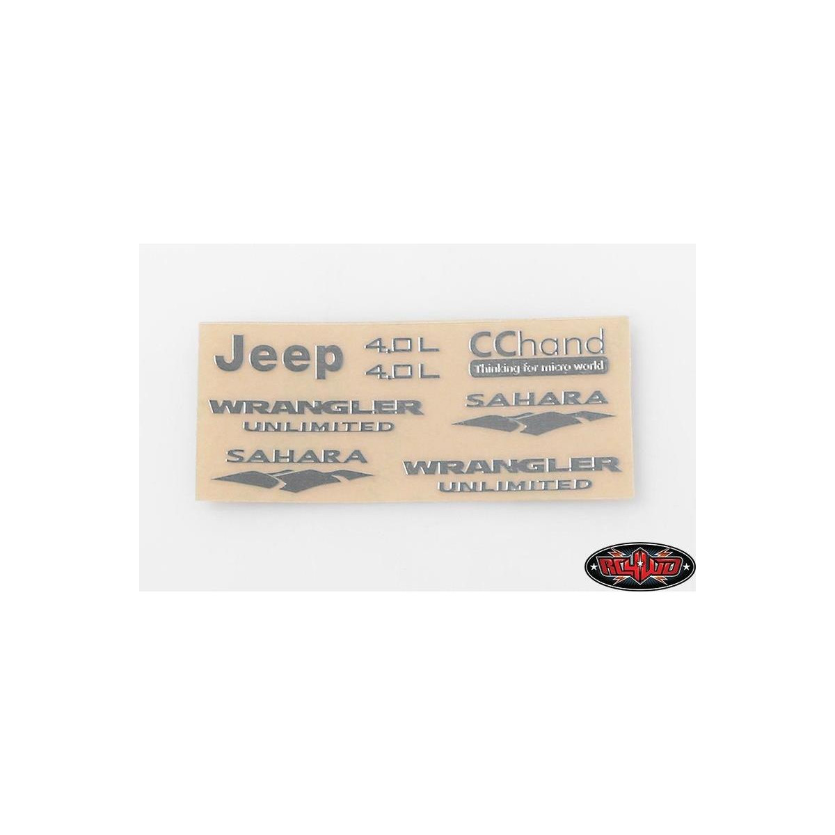 RC4WD RC4VVVC0176 Metal Emblems for Axial SCX10 Jeep...