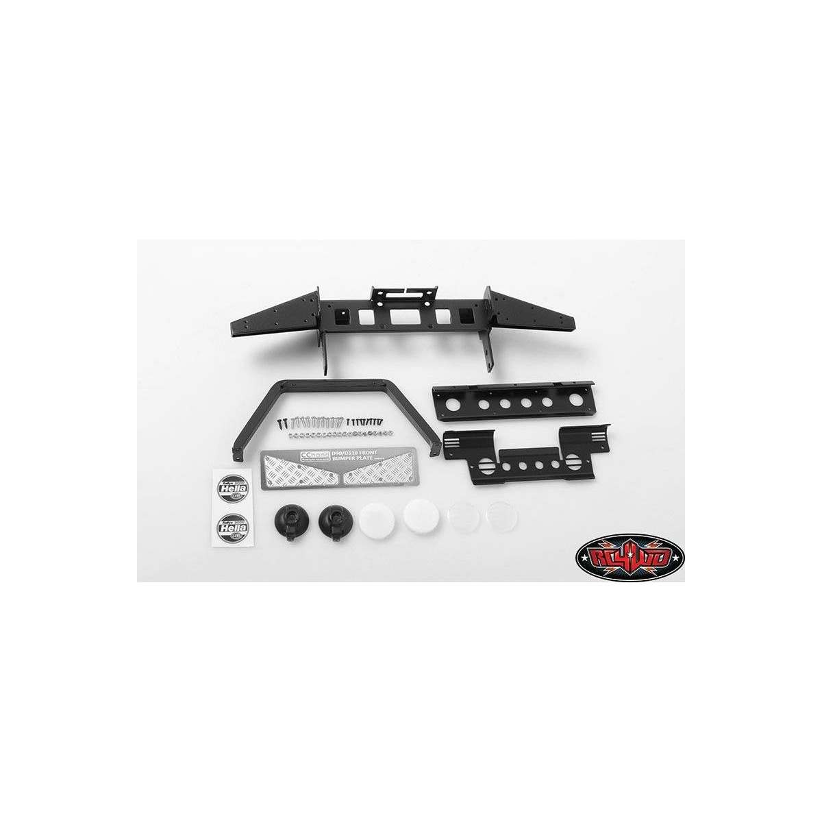 RC4WD RC4VVVC0286 Metal Front Bumper w/Stinger and Lights...