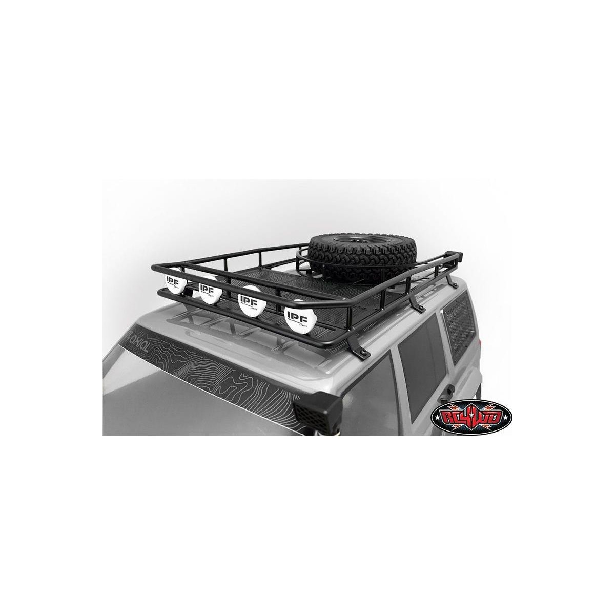 RC4WD RC4VVVC0345 Krabs Roof Rack w/Spare Tire Mount for...