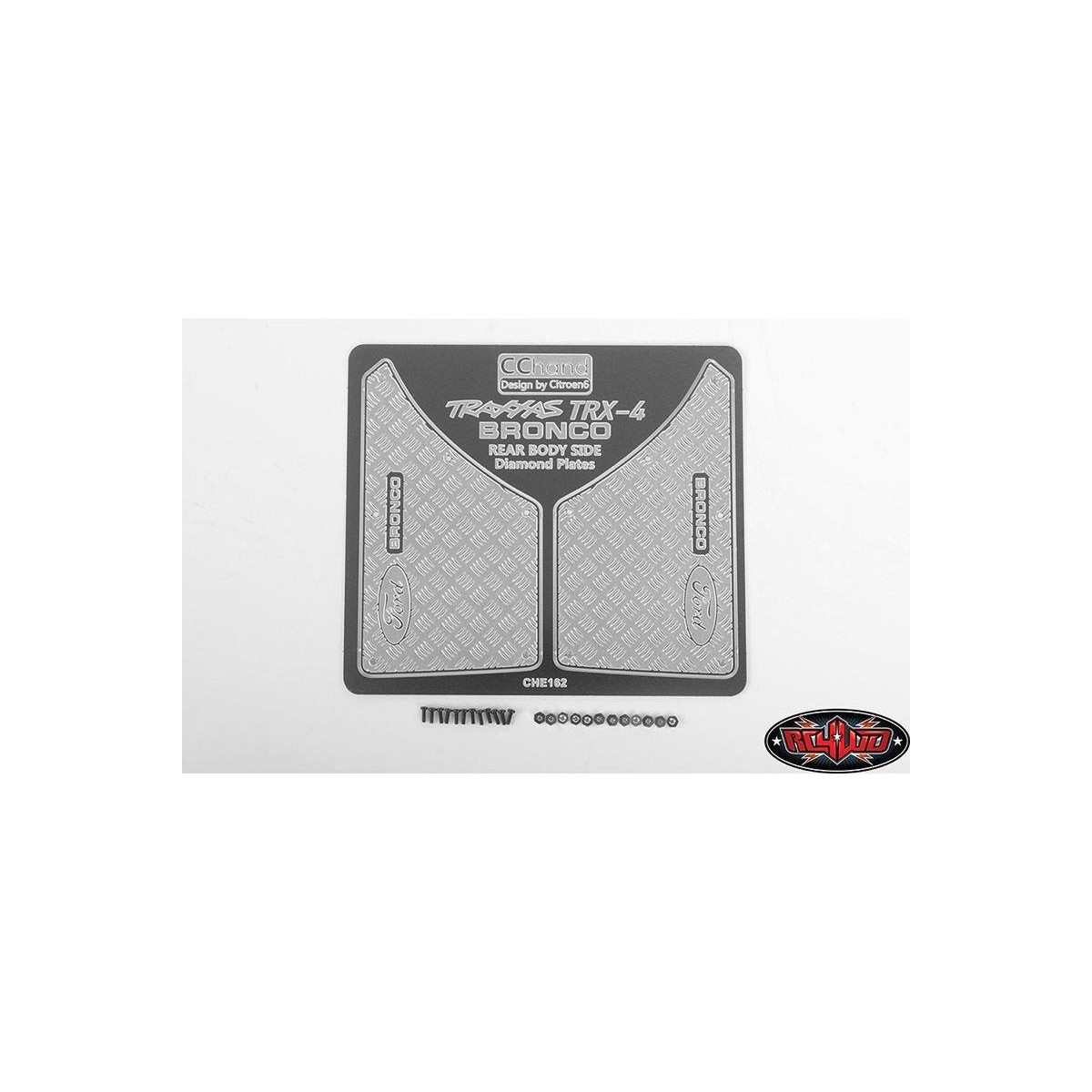 RC4WD RC4VVVC0486 Rear Quarter Diamond Plates for Traxxas...