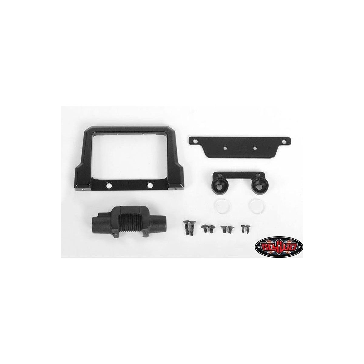 RC4WD RC4VVVC0599 Metal Bumper W/Plastic Winch and Light...