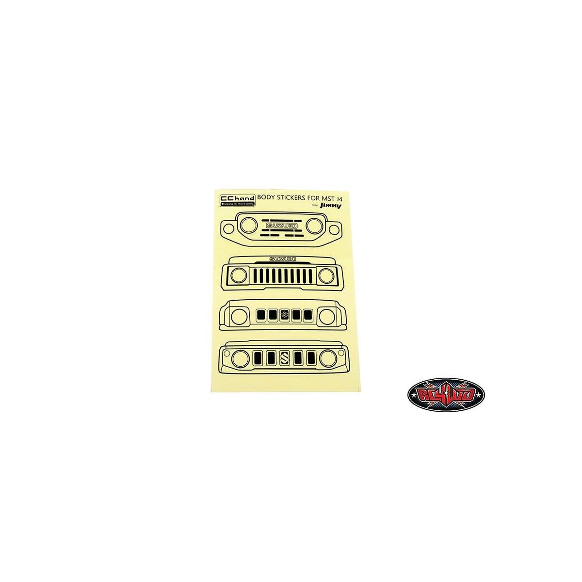 RC4WD RC4VVVC1208 Grille Option Decal Sheet for MST 4WD...