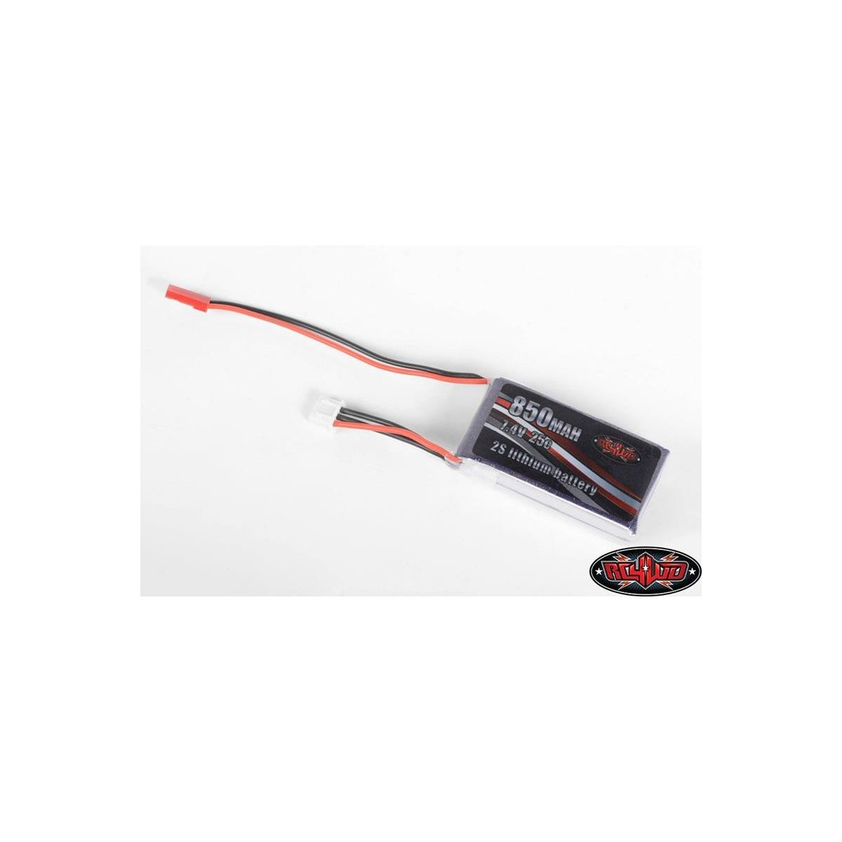 RC4WD RC4ZE0110  7.4V 850mAh 2S LiPo Battery w/ Balance Plug