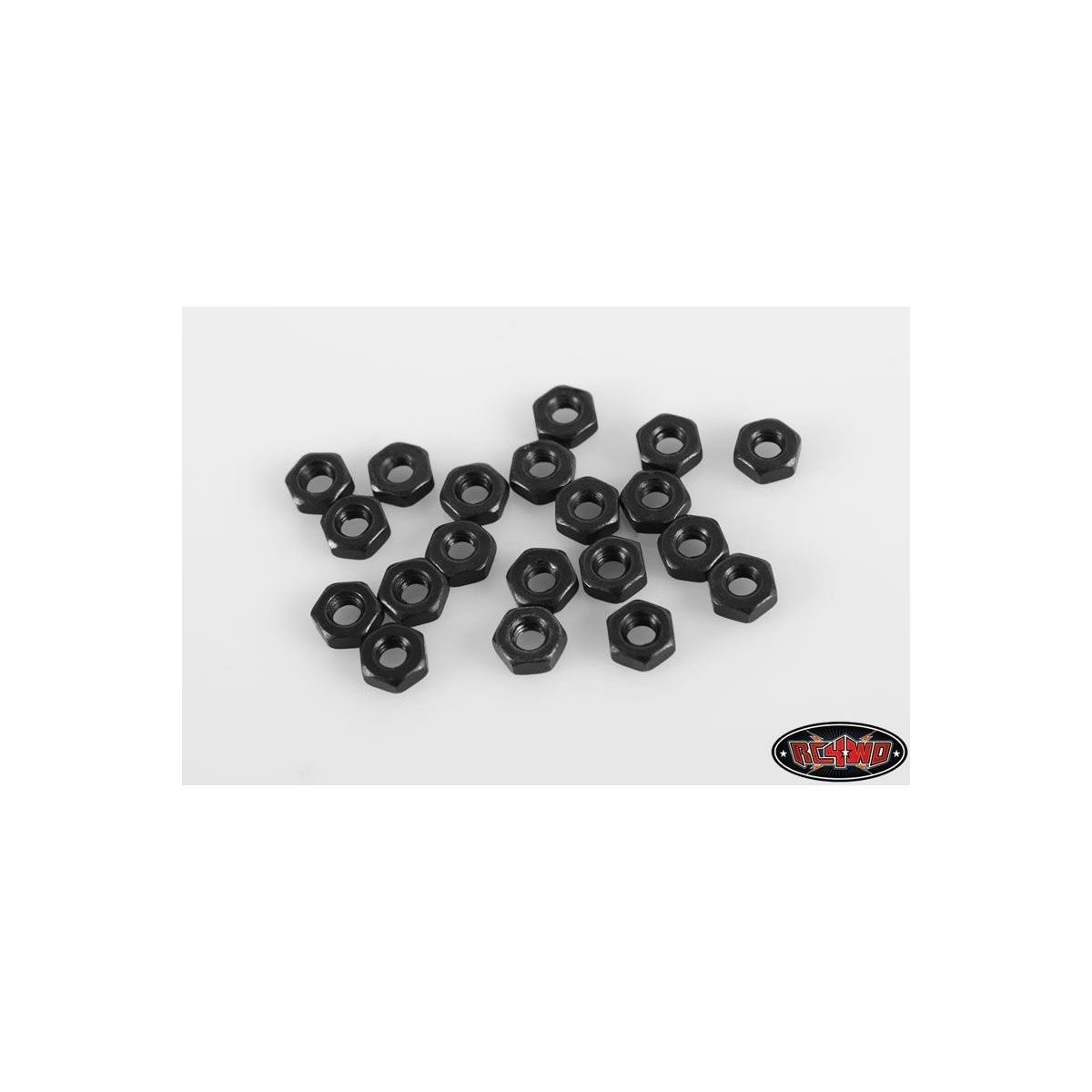 RC4WD RC4ZS0303 Regular M2.5 Black Nuts (20)