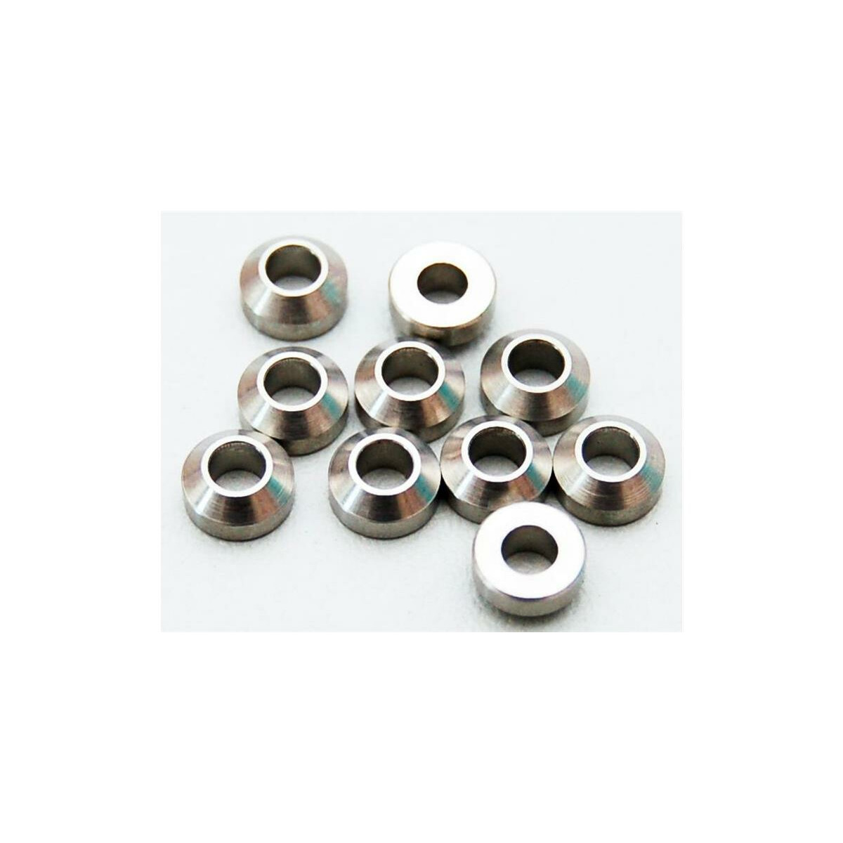 RC4WD RC4ZS0385 Heavy Duty Steel Silver 3mm Con Washers (10)