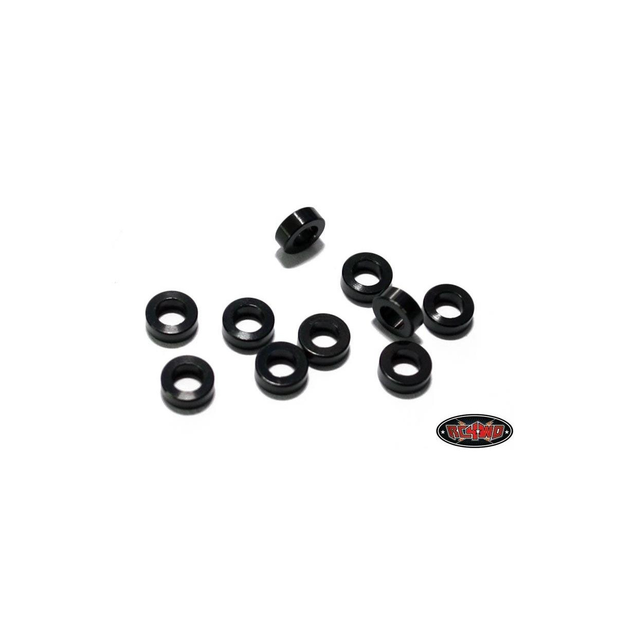 RC4WD RC4ZS0600 2mm Black Spacer with M3 Hole (10)