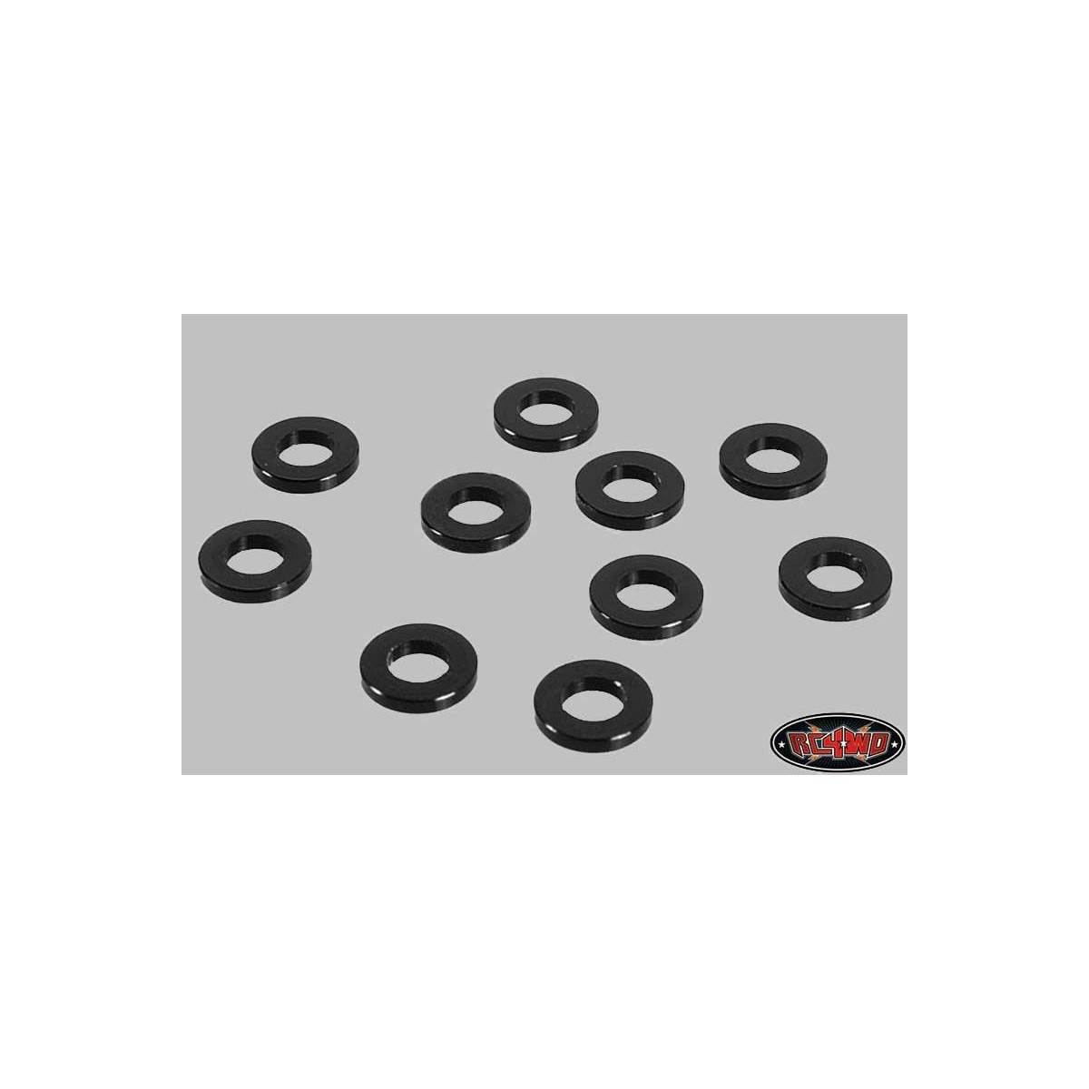 RC4WD RC4ZS0809 1mm Black Spacer with M3 Hole (10)