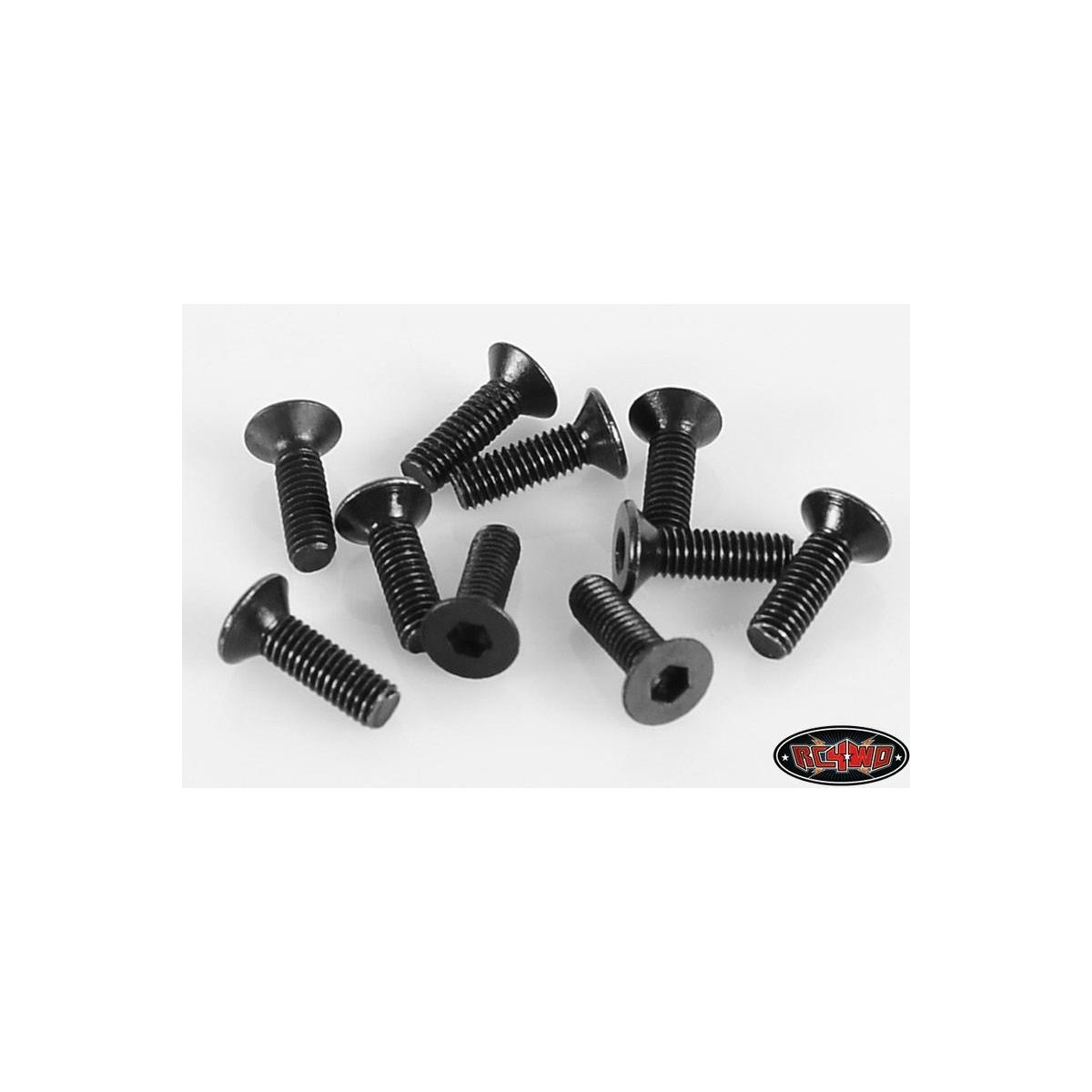 RC4WD RC4ZS0860 Steel Flat Head Cap Screws M3 x 10mm (10)