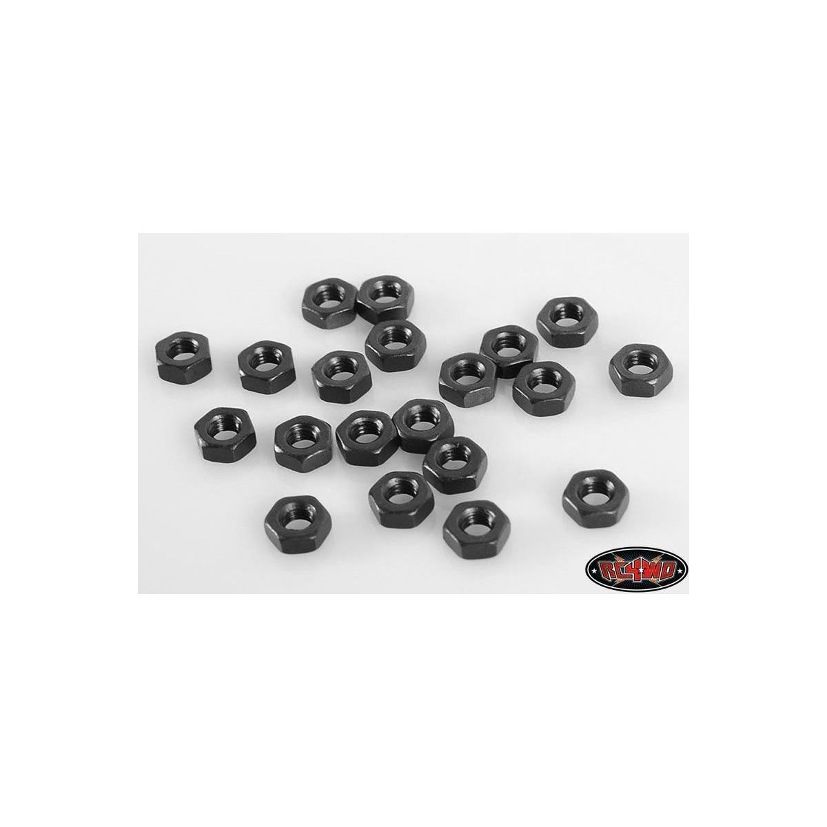 RC4WD RC4ZS0872 Regular M3 Black Nuts (20)