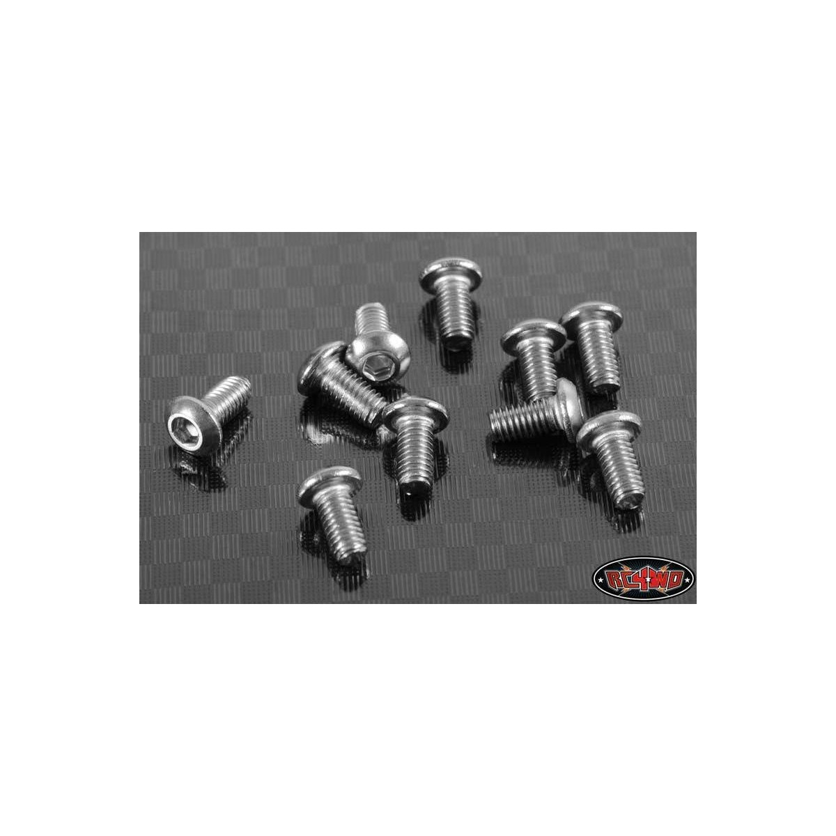 RC4WD RC4ZS0960 Button Head Cap Screws M3 x 6mm (10)