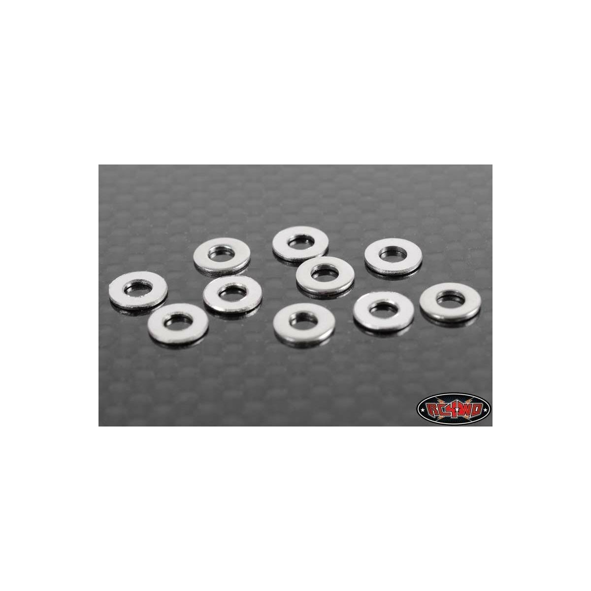 RC4WD RC4ZS0979 M3 Flat Washer (Silver)