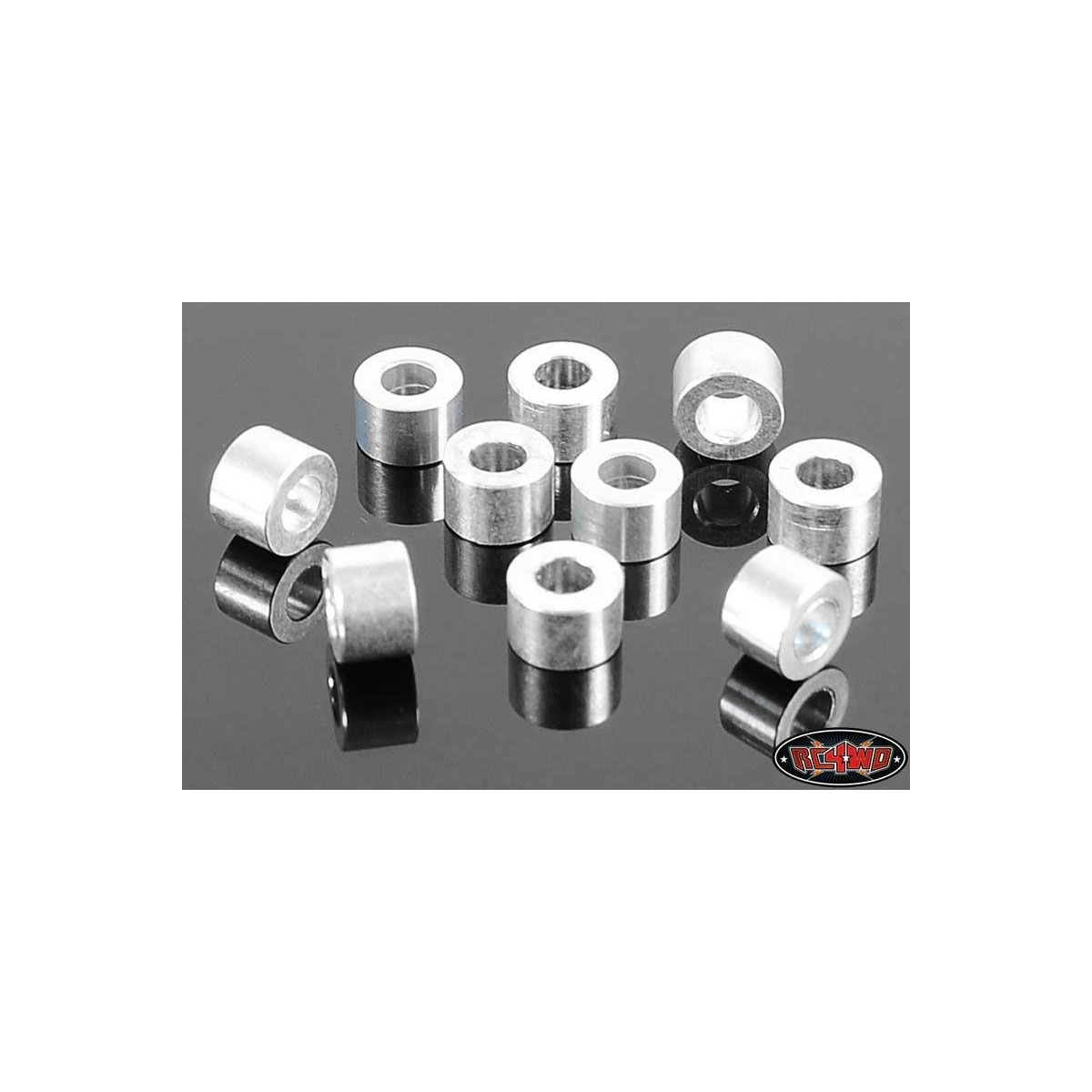 RC4WD RC4ZS0983 4mm Silver Spacer with M3 Hole (10)