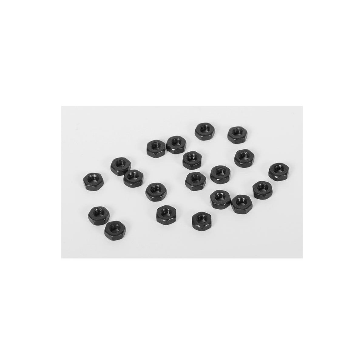 RC4WD RC4ZS1144 Regular M2 Black Nuts (20)