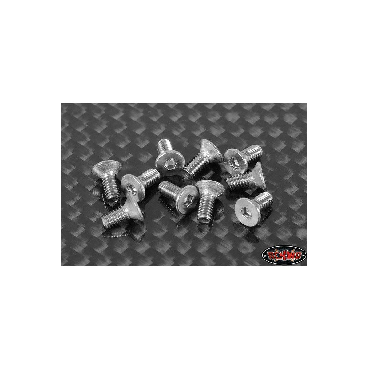 RC4WD RC4ZS1209 Flat Head Cap Screws M2.5 x 6mm (10)