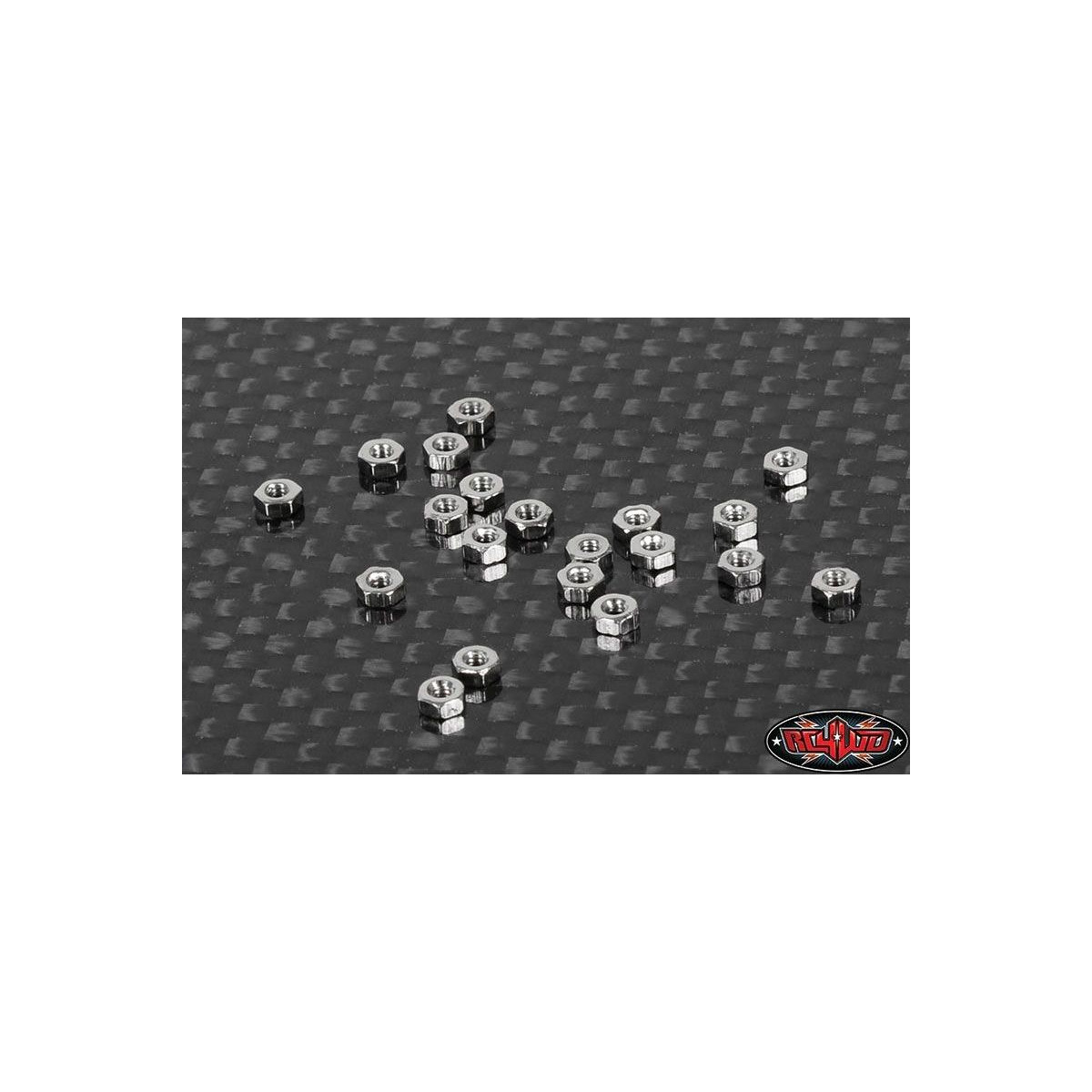 RC4WD RC4ZS1230 Regular M1.6 Nuts (Silver)